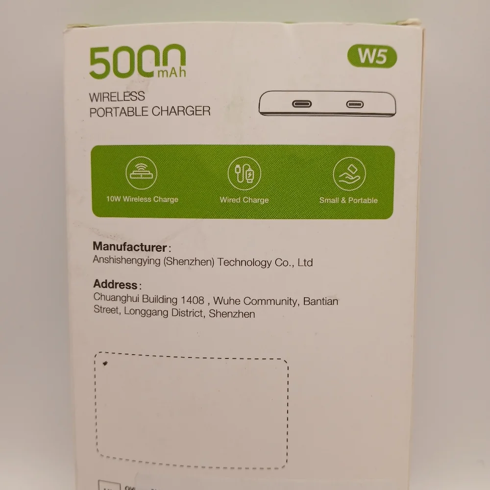 New 5000mAh Wireless Portable Charger